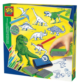 Dinosaur pečiatky. Známky pre deti SES 14919