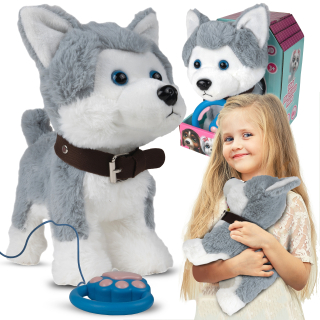 DOG HUSKY INTERAKTÍVNE DIAĽKOVÉ OVLÁDANIE HLASOVÝM A DOTYKOVÝM DIAĽKOVÝM OVLÁDANÍM