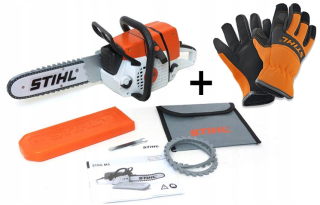 Náradie pre deti - Piła Motorowa Toy Stihl pre dieťa + rukavice