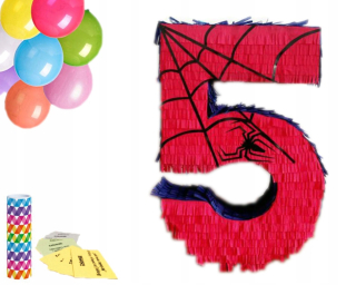 PINIATA CYFRA 5 Spider s výplňou PINATA