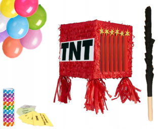 Piñatá červená sada balónov, Pinata náplň