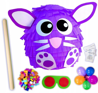 Piñatá Purple Rabbit + 5gratis Pinata narodeniny