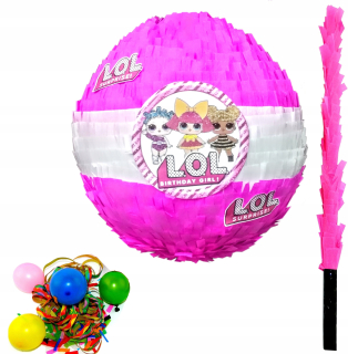 PINIATA PINATA LOL PREKVAPENIE + palica + konfety 110cm