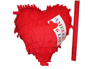 Pinata _serce Akékoľvek nápis Valentína XXL