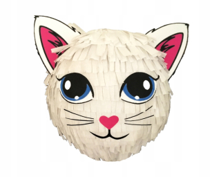 Pinata mačka Kotek white narodeniny Pinata 110 cm