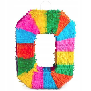 Pinata Pinata na narodeniny číslica 0 Color XXL