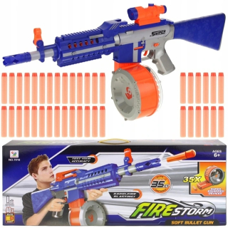 Pištoľ pre deti - Guľomet launcher na šípy, ako Nerf