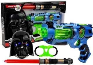 Svetelný meč - Laser Gun Light Mask Mask Puve