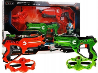 Pištoľ pre deti - Laser Gun Super Set 2xPistol a Mask