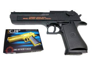 Pištoľ pre deti - Kovová pištoľ C.20 Desert Eagle Replica 6mm BB