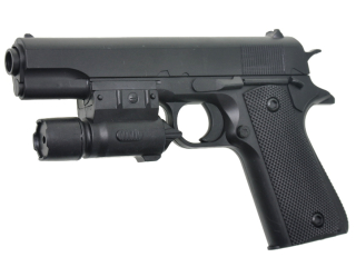 Detská zbraň - Zbraň na loptách 6 mm Colt + Laser + zadarmo lôpt