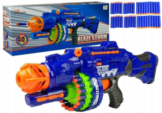Detská zbraň - PENOVÁ ŠÍPOVÁ PISTOLA 40 KAZET