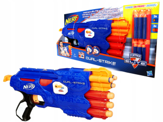 Pištoľ pre deti - Nerf Dual Strike pištoľ na 2 typy RB šípok