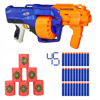 Pištoľ pre deti - NERF ELITE SURGEFIRE GUN + DOPLNKY NADS + CIELE