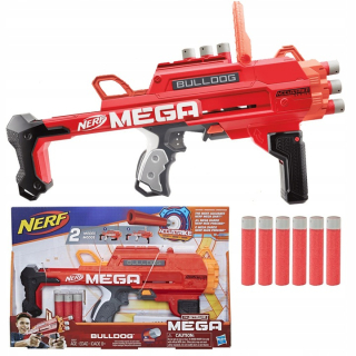 Pištoľ pre deti - Nerf Mega Bulldog 2v1 + 6 šípok E3057