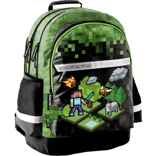 Viackomorový školský batoh Minecraft Paso Multicolored 22 rokov