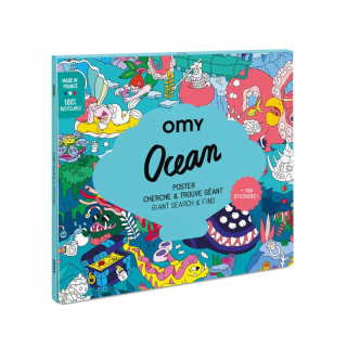 Plagát OCEAN s nálepkami 100x70 cm OMY 3+