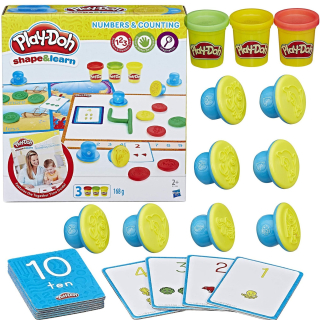 Play Doh čísla Cake Veda a počítanie nastavený
