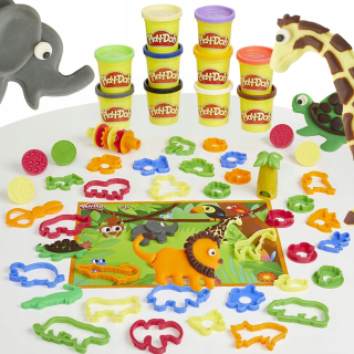 Modelovacia hmota - Play-Doh Cake Set Zvieratá 10 Tňa +45 El Zvieratá