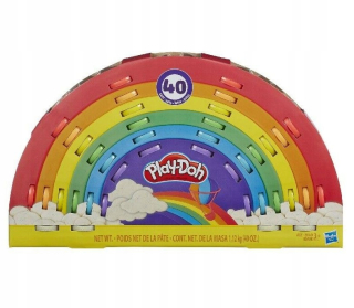 Play Doh E6016 Sklad 40 Tubek farieb dúhy 1.12kg
