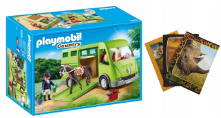 Stavebnica - PLAYMOBIL 6928 BLOCKS vozidlo na prepravu koní