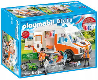 Stavebnica - PLAYMOBIL 70049 Ambulancia so svetlom a zvukom