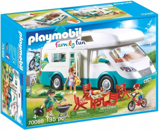 Stavebnica, slamky - PlayMobil 70088 Rodinný dojelsky kemping