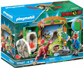 Stavebnica - Playmobil 70507 Play Box Dinosaur výskumník