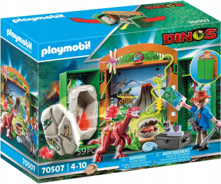 Stavebnica - PLAYMOBIL 70507 Velociraptor Dinosaur kufrbox