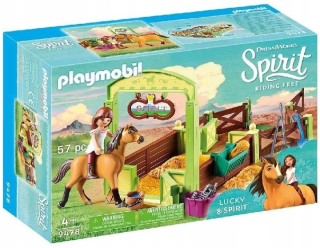 Stavebnica - Playmobil 9478 Box Stabilný Lucky a Spirit