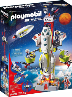 Stavebnica - PLAYMOBIL 9488 kozmická raketa s kozmickou platformou