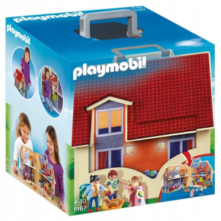 Stavebnica - Playmobil Prenosný Doll Chata v kufri 5167