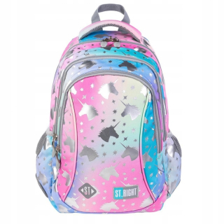 Školský batoh - 3-komorný batoh St.right Ombre UniCorn 20 litrov