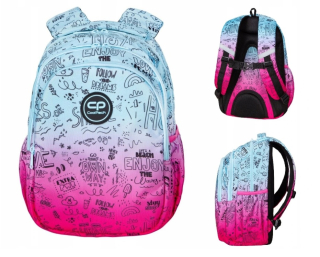 Školský batoh - BATOH JERRY PINK SCRIBBLE COOLPACK