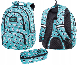 Školský batoh - Coolpack spiner panda späť