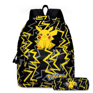 Školský batoh - Batoh Pokanister Pokemon + Cuencil Case Pikachu School
