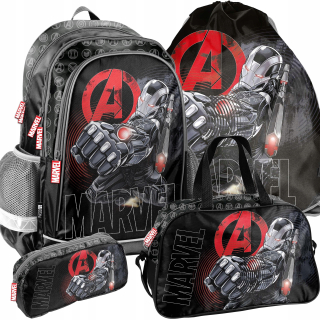 Školský batoh - Avengers School Backpack Boys Marvel set