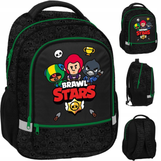 Školský batoh - Black School Backpack Game Game Brawl Stars
