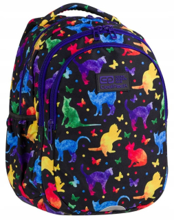 Školský batoh - ŠKOLSKÝ BATOH JOY S FAREBNÉ MAČIATKA COOL BACK