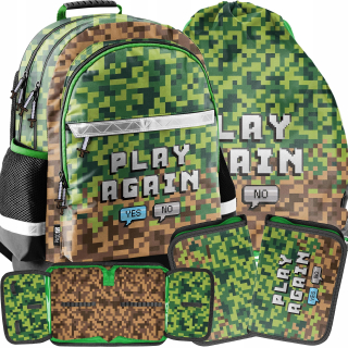 Školský batoh - Minecraft School Backpack hry pre chlapcov set