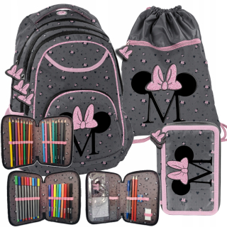 Školský batoh - Paso Minnie School Backpack -set 3 prvky