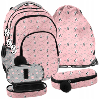 Školský batoh - Batoh Paso Panda School - Set 3 prvky !!!