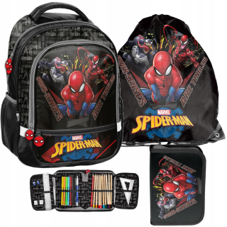 Školský batoh - Paso Spiderman School Backpack - Set 3 El. !!!