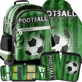 Školský batoh - Futbal pre školský batoh pre chlapcov set