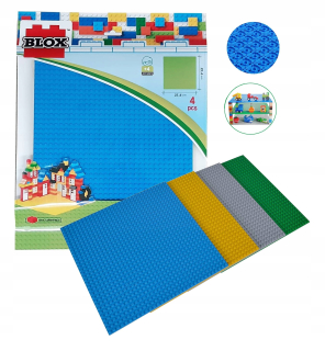 Stavebnica, slamky - Stavebná dlaždica pre bloky blokov 4 ks 25x25 cm