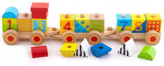 Drevená dráha pre deti - Vlaková Edu Ciuch Ciuch Blocks Logické Traf