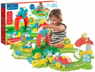 Penové bloky, puzzle - Farmár Farma Clementoni Train Darček na jeden rok