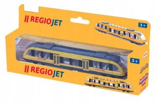 Dráha pre deti, stavebnica - Kov vlak RegioJet Českej 17cm