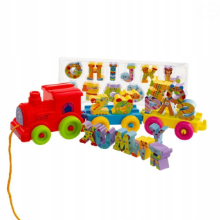 Dráha pre deti, stavebnica - Vlak s písmenami - Learning Alphabet Super fun
