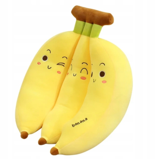 Vankúš Mascot plyšový banánový ovocie ovocie veľké medvede mazlo 30 cm